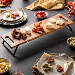 Acacia Lux Prancha Para Servir /Mesa Preto, Natural><noscript><img width=