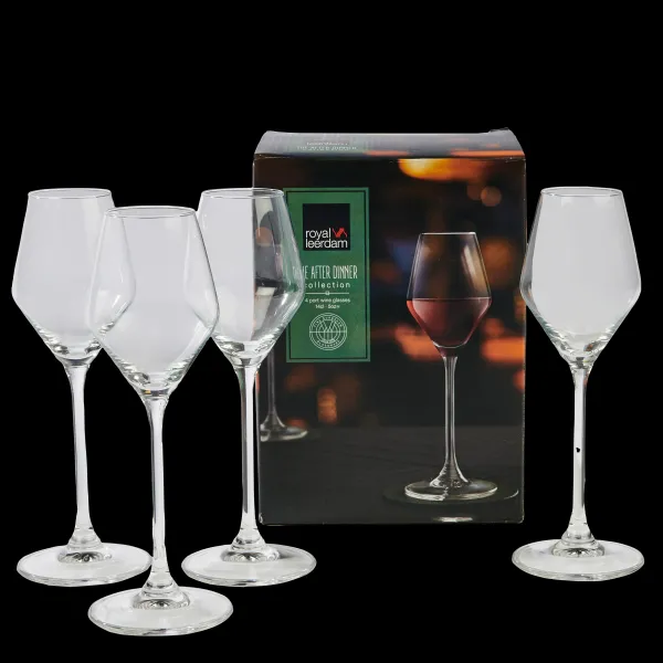 After Dinner Copo Vinho Do Porto Conjunto De 4 Transparente>CASA Cheap