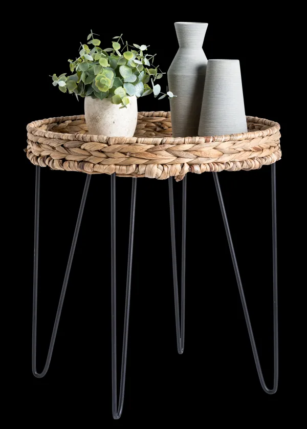 Akela Mesa Auxiliar Preto, Natural>CASA Sale