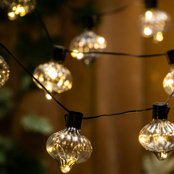 Azis Grinalda Iluminada 10 Led Exterior Forma De Gota>CASA Flash Sale