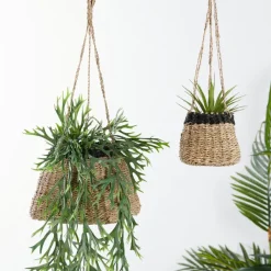 Baku Vaso De Pendurar Preto, Natural><noscript><img width=