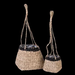 Baku Vaso De Pendurar Preto, Natural><noscript><img width=