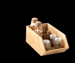 Bamboo Organizador Empilh Vel Natural>CASA Online