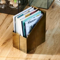 Brass Porta-Revistas Bronze><noscript><img width=