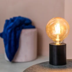 Cilinder Candeeiro De Mesa Preto><noscript><img width=