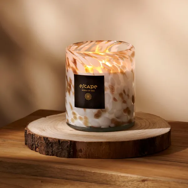 Escape World Of Goa Vela Perfumada Branco, Dourado,>CASA Hot