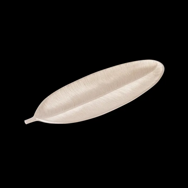 Goldy Prato Decorativo Forma De Folha Dourado>CASA Cheap