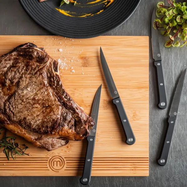 Masterchef Conjunto De 4 Facas Para Bife Preto>CASA Hot