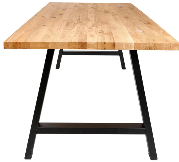 New Oak Mesa De Jantar Com Pernas Em A De Metal>CASA Flash Sale