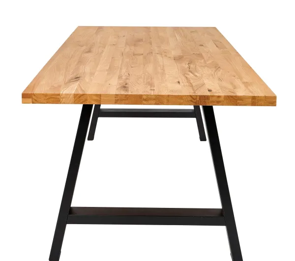 New Oak Mesa De Jantar Com Pernas Em A De Metal>CASA Best