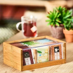 Panda Caixa Para Ch Com 6 Compartimentos Transparente, Natural><noscript><img width=