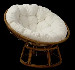 Papasan Cadeira Lounge Natural, Cru>CASA New