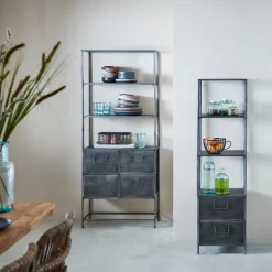 Pharma Estante De Parede Com 4 Gavetas Preto><noscript><img width=