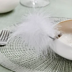 Plumo Clipe Decorativo Branco><noscript><img width=