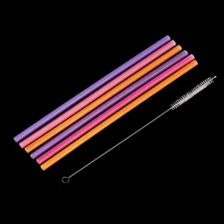 Slurp Palhas Reutiliz Veis Conjunto De 6 Mistura De 3 Cores Cor-De-Laranja, Roxo, Rosa>CASA Sale