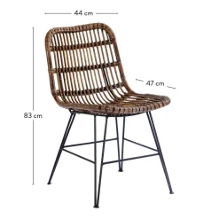 Sumatra Cadeira Sala De Jantar Preto, Castanho><noscript><img width=