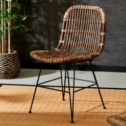 Sumatra Cadeira Sala De Jantar Preto, Castanho><noscript><img width=