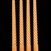 Twist Velas Viradas Conjunto De 4 Cor-De-Laranja>CASA Fashion