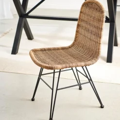 Vienna Cadeira Sala De Jantar Preto, Natural><noscript><img width=