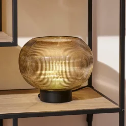 Vinto Candeeiro De Mesa Ambar Transparente><noscript><img width=