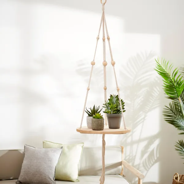 Woody Mesa Para Plantas Para Pendurar Natural>CASA Cheap